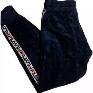 Fila Velour Navy Blue Sweatpants Joggers